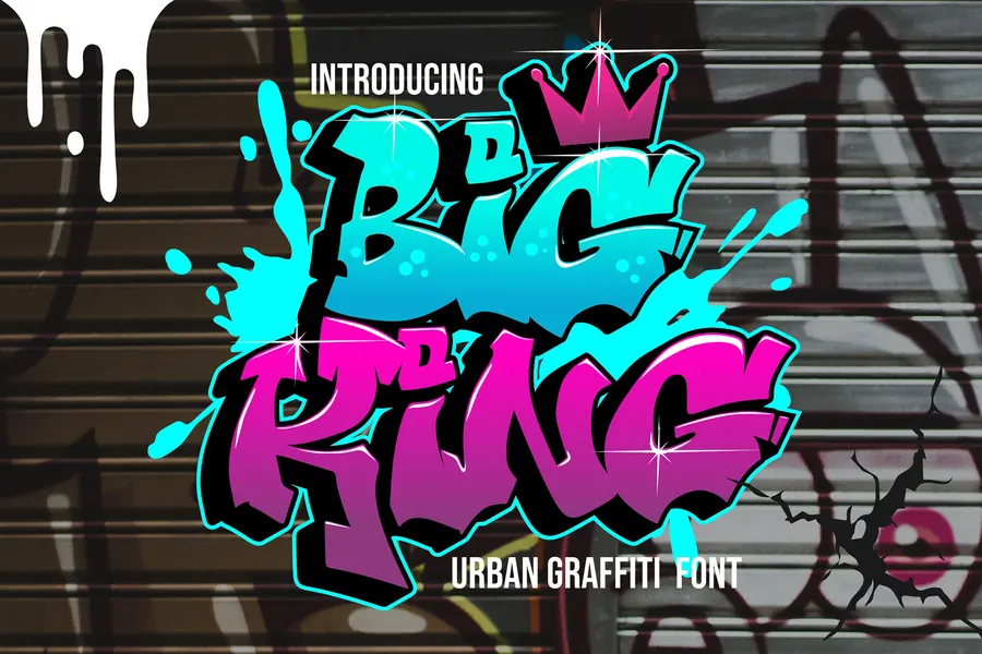 Big King Font, wildstyle lettering