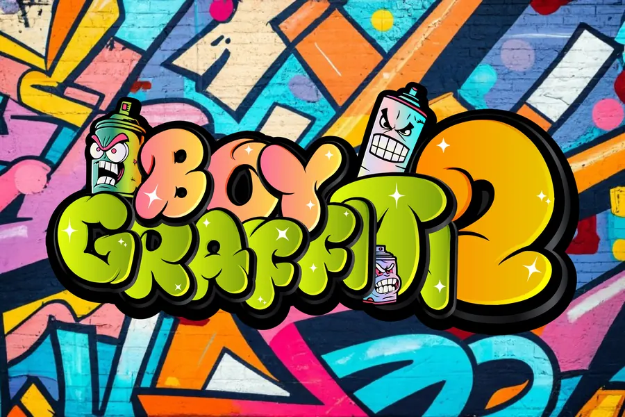 Boy Graffiti 2 Font, wildstyle lettering