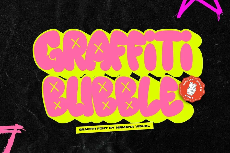 Bubble graffiti fonts