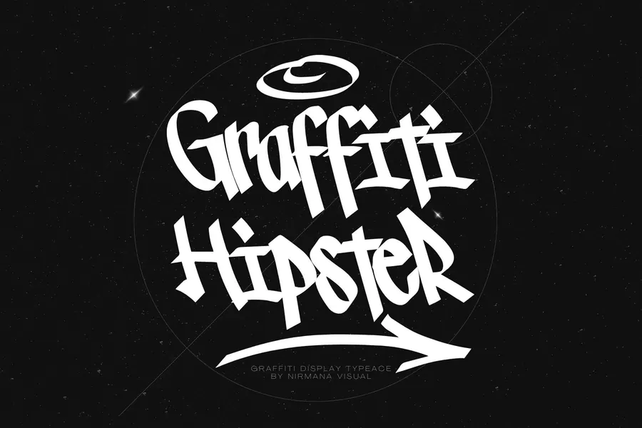 Graffiti Hipster Font, handstyle lettering