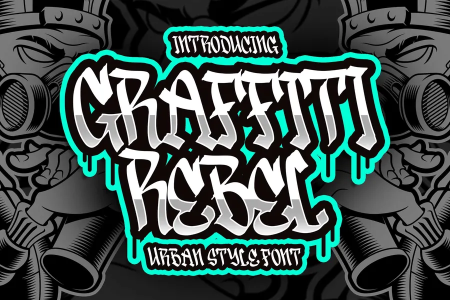 Graffiti Rebel Font, wildstyle lettering