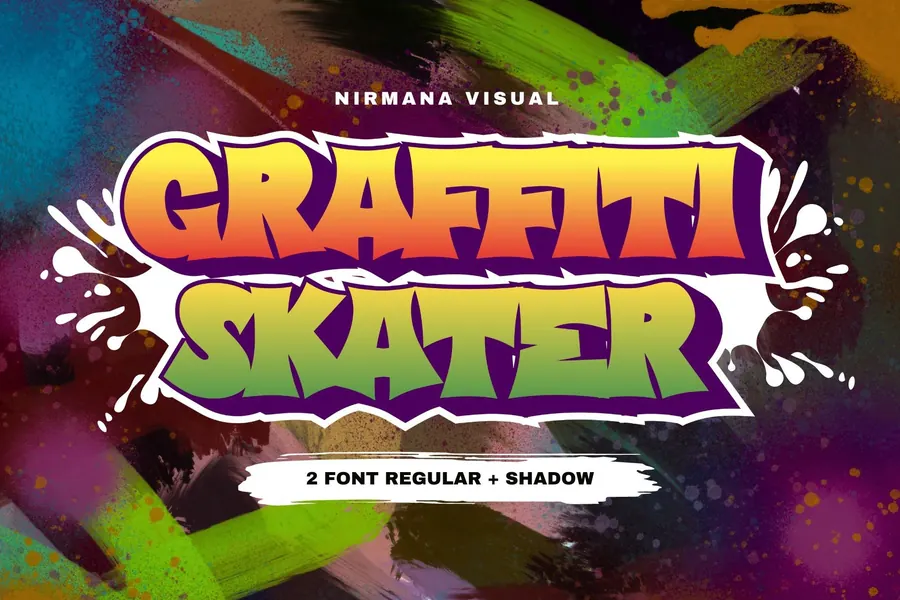 Graffiti Skater Font, wildstyle lettering