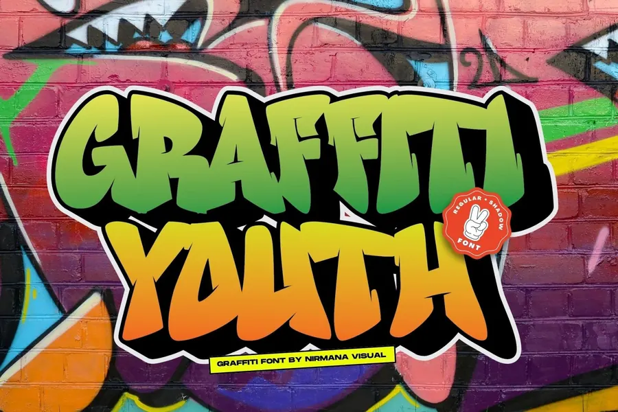 Graffiti Youth Font, wildstyle lettering