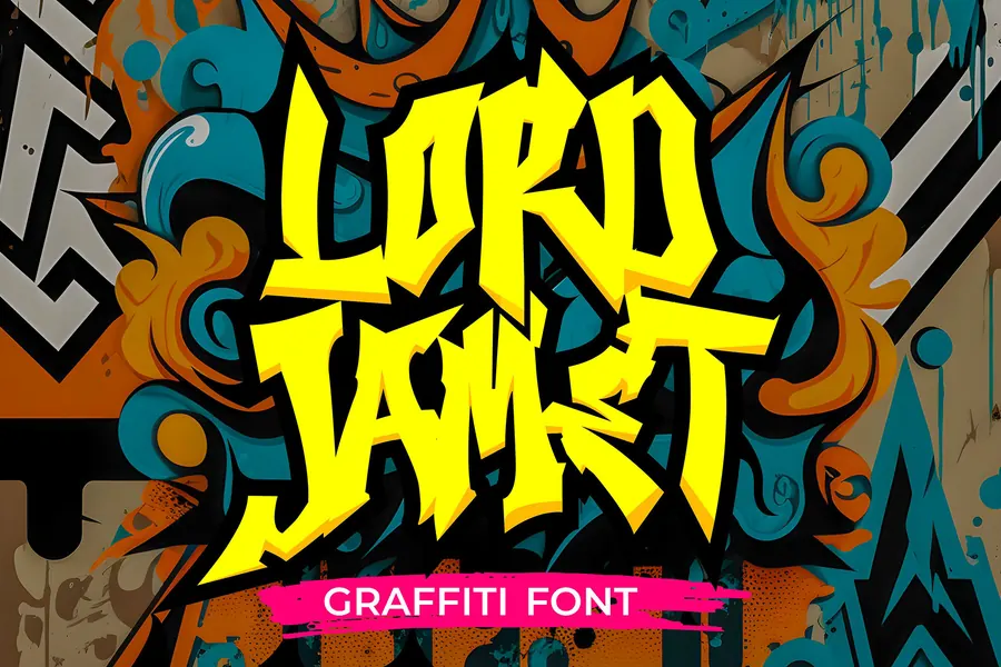 Lord Jamet Font, wildstyle lettering