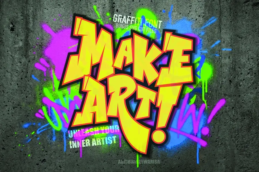 Make Art Font, wildstyle lettering
