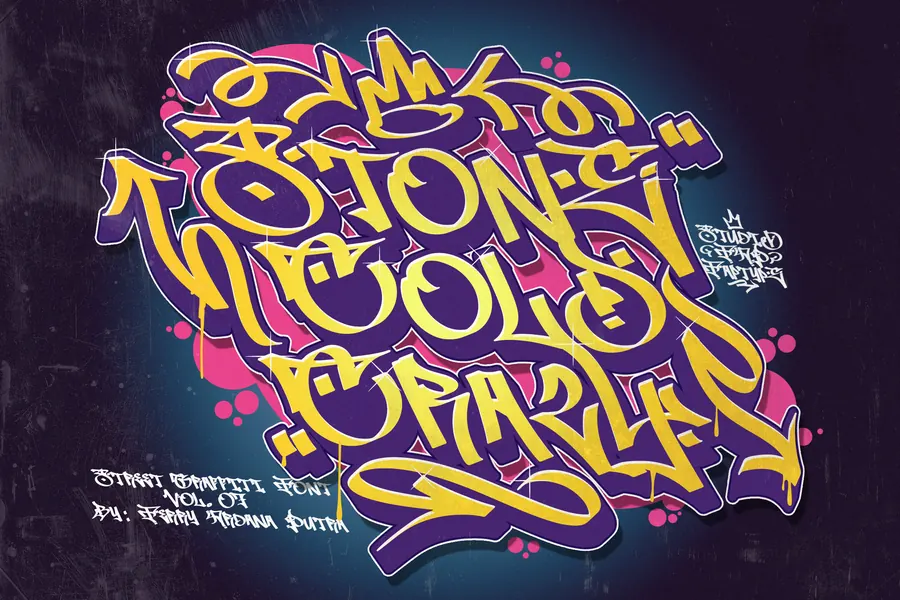 Stone Cold Crazy Font, wildstyle lettering