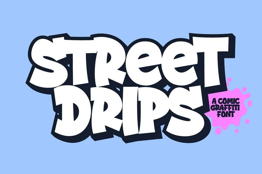 Block & bold graffiti fonts