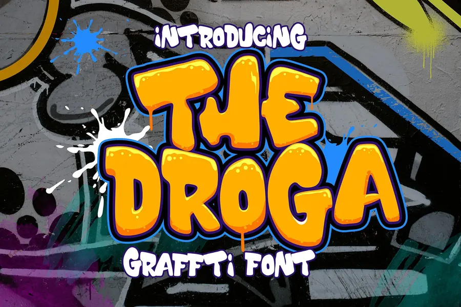 The Droga Font, wildstyle lettering